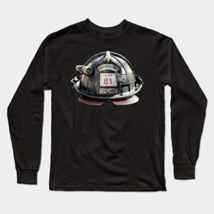 CHICAGO FIRE HELMET - TRUCK 81 Long Sleeve T-Shirt